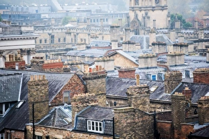 Church Tower Prints: Oxford rooftops, Oxford, Oxfordshire, England, United Kingdom, Europe