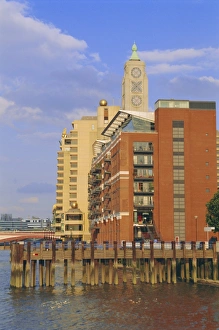South Bank Prints: The Oxo Tower, South Bank of the River Thames, London, England, UK