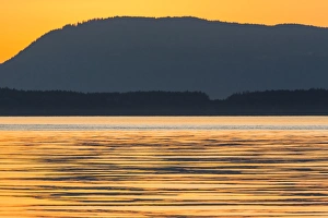 Pacific Northwest Prints: Pacific Northwest sunset, Haro Strait