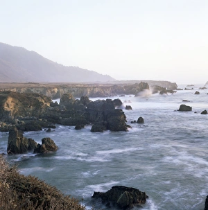 Scenic Drive Prints: Pacific Ocean along rocky coast