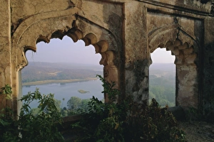 Rajasthan State Prints: Padam Talao Lake from the palace