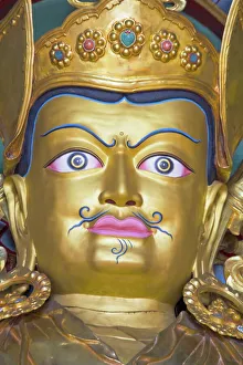 Images Dated 17th October 2008: Padmasambhava statue, Kathok Wodsallin Gompa, Yuksom (Yuksam), Sikkim, India, Asia
