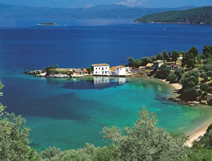 Pagasetic Gulf and beach, Tzasteni, Pelion, Greece, Europe