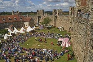 Pageantry festival at Framlingham Castle, Framlingham, Suffolk, England, United Kingdom