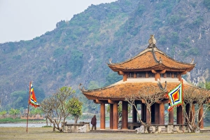 Ninh Binh Province Prints: Pagoda at Hoa Lu, Ancient Capital of Vietnam, Truong Yen Commune, Hoa Lu District