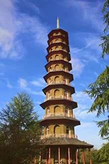 Pagoda, Kew Gardens, UNESCO World Heritage Site, London, England, United Kingdom, Europe