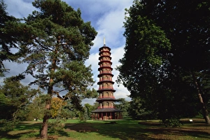 Kew Gardens Prints: The Pagoda in the Royal Botanic Gardens at Kew (Kew Gardens), UNESCO World Heritage Site