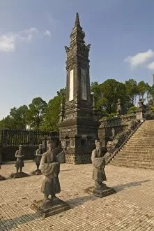Pagoda in the tomb of Khai Dinh, Hue, Vietnam, Indochina, Southeast Asia, Asia
