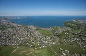 Torquay Prints: Paignton Bay with Torquay in the background, Devon, England, United Kingdom, Europe