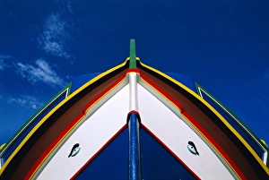 Multi Coloured Prints: Painted boat detail