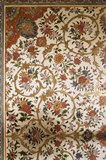 Floral Design Prints: Detail of painted ceiling in the public reception area