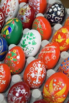 Images Dated 26th April 2008: Painted eggs, Sofia, Bulgaria, Europe