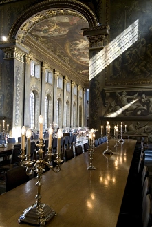 Greenwich Prints: Painted Hall, Old Royal Naval College, Greenwich, London SE10, England