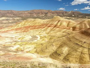 The Painted Hills, listed as one of the Seven Wonders of Oregon, John Day Fossil Beds National Monument, Oregon