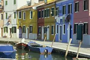 Burano Prints: Painted house facades