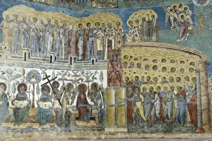 Painted monastery of Voronet, Moldavia and Southern Bukovina, Romania, Europe