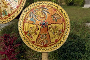 Painted rattan