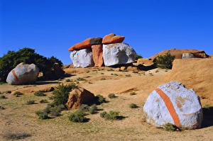 Streak Prints: Painted rocks