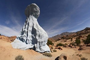 Art Installation Prints: Painted Rocks by Belgian Artist Jean Verame, Tafraoute, Morocco, North Africa, Africa