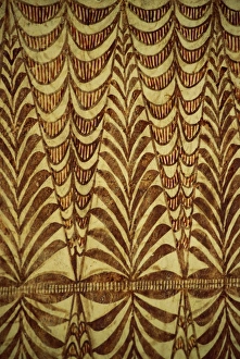 Bark Prints: Painted tapa, beaten mulberry bark, Nukualofa, Tonga, Pacific Islands, Pacific