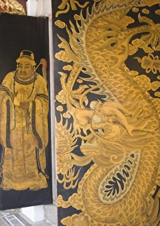 Folk Lore Prints: Painted temple dooors