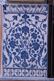 Rajput Prints: Detail of painted walls in the palace