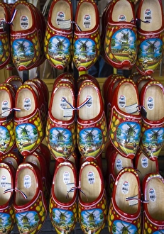 Uniformity Prints: Painted wooden clogs, Amsterdam, Netherlands, Europe