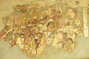 Maharashtra Prints: Painting in Cave 17