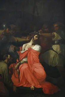Images Dated 28th September 2009: Painting of Christs Passion, St. Gatien Cathedral, Tours, Indre-et-Loire, France