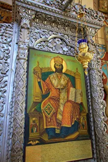 Creativity Prints: Painting of St. Barnabas in interior of St