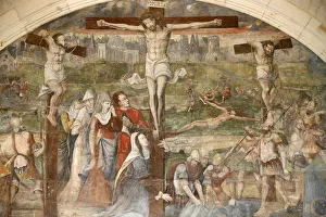 Images Dated 10th February 2000: Painting by Thomas Pot around 1563 of the Resurrection, Chapter House, Fontevraud Abbey