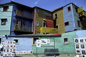 La Boca Prints: Paintings, La Boca, Buenos Aires, Argentina, South America