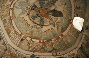 Rock Hewn Prints: Paintings in rock cut church