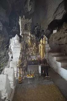 Pak Ou Caves, Mekong River, near Luang Prabang, Laos, Indochina, Southeast Asia, Asia