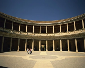 Alhambra Prints: The Palace of Charles V in the Alhambra in Granada