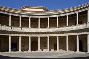 Images Dated 17th April 2011: Palace of Charles V, Alhambra Palace, UNESCO World Heritage Site, Granada