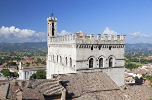 Gubbio Prints: Palace of the Consuls, Gubbio, Umbria, Italy, Europe