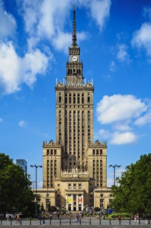 Palace of Culture and Science, City Centre, Warsaw, Masovian Voivodeship, Poland, Europe