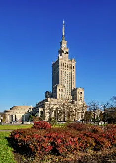 Warsaw Prints: Palace of Culture and Science, Warsaw, Masovian Voivodeship, Poland, Europe