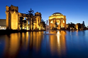 Gallery Prints: Palace of Fine Arts illuminated at night