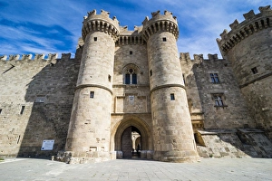 Rhodes Prints: Palace of the Grand Master, the Medieval Old Town