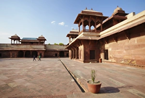 Fatehpur Sikri Prints: Palace of Jodh Bai, Fatehpur Sikri, UNESCO World Heritage Site, Uttar Pradesh