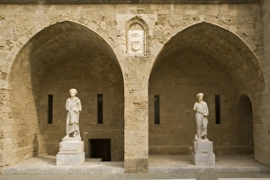 Images Dated 9th October 2008: Palace of the Knights, UNESCO World Heritage Site, Rhodes, Dodecanese, Greek Islands