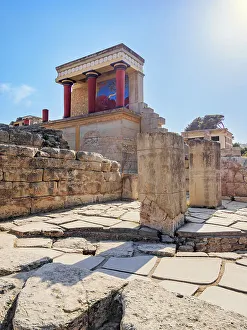 Heraklion Prints: Palace of Minos, Knossos, Heraklion Region, Crete, Greek Islands, Greece, Europe