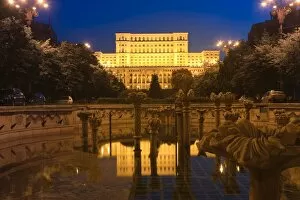 Palace of Parliament, former Ceausescu Palace, Bucharest, Romania, Europe