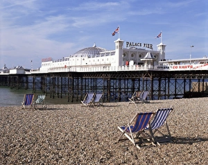Brighton Prints: Palace Pier, Brighton, East Sussex, England, United Kingdom, Europe