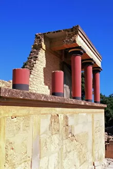 Pillar Collection: Palace ruins at the Minoan archaeological site