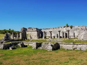 Quintana Prints: Palace ruins, Tulum Archeological Site, Quintana Roo State, Mexico