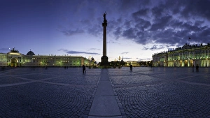 Palace Square, Alexander Column and the Hermitage, Winter Palace, UNESCO World Heritage Site, St