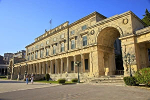 Lamppost Prints: The Palace of St. Michael and St. George, Corfu Old Town, Corfu, The Ionian Islands